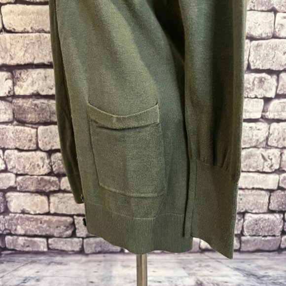 Tommy Bahama Olive Green V-Neck Cardigan Sweater Size XSP - Picture 5 of 9